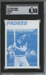 1977 Topps #303 Gene Tenace 9 card progressive proof.